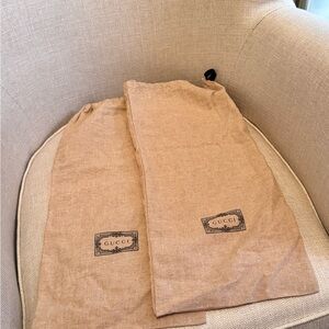 Gucci Beige Fabric Dust Bags